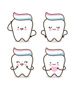 小牙齿可爱图片