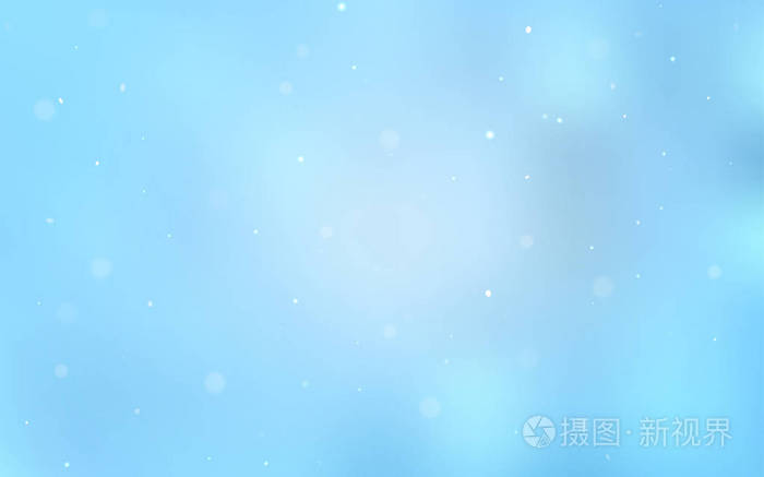 带圆圈形状的浅蓝色矢量布局.美丽的彩色插图与模糊的圆圈在自然风格.