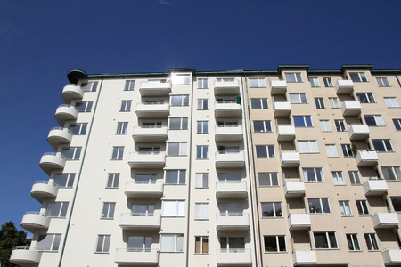 一般的公寓，在瑞典城市