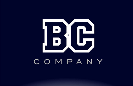Bc B C 字母字母标志图标公司