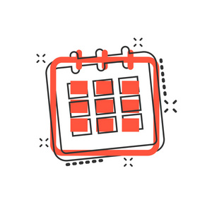 提醒说明象形文字.日历日期飞溅效果概念照片