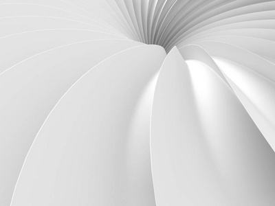 抽象的白色隧道设计