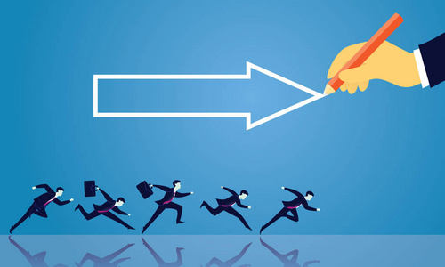 商业上的成功移动前进方向的概念照片