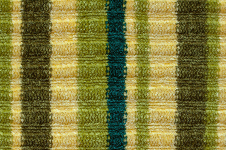 绿色黄色条纹的织物背景