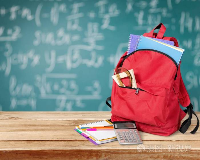 学校背包和文具照片-正版商用图片0ru24d-摄图新视界