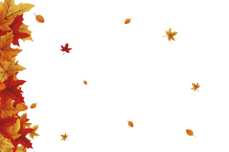 秋季背景纹理木质背景秋季黄叶