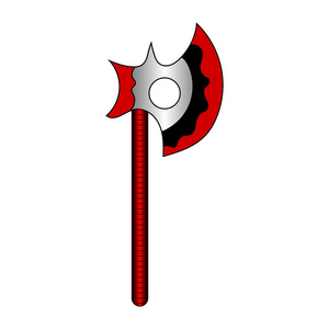 幻想斧头线稿图片