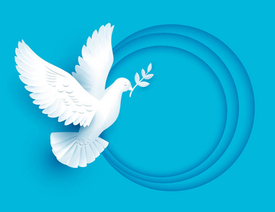 鸽子象征和平图片-鸽子象征和平素材-鸽子象征和平插画-摄图新视界