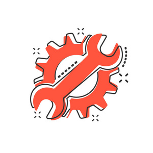 文字堆砌工具矢量卡通服务工具图标的漫画风格.