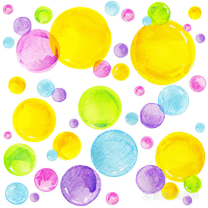 的的多彩肥皂泡泡.