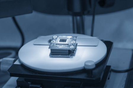 cpu 芯片上显微镜照片