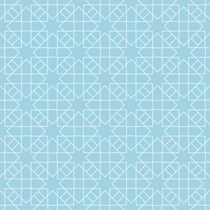 浅蓝色几何设计。网络纺织品和墙纸无缝模式