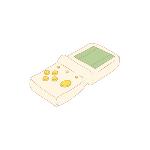 俄罗斯方块图标,卡通风格照片