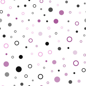 淡粉色矢量无缝背景与气泡。抽象例证以彩色气泡在自然样式。面料设计模式, 壁纸