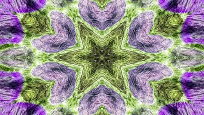 抽象木质背景概念对称图案观赏装饰万花筒运动几何圈与星形