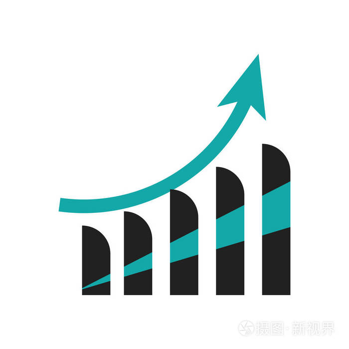 条形图接口提升符号图标矢量在白色背景上隔离为您的web和移动应用