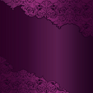 紫罗兰色, 马尔萨拉, 紫色复古背景, 皇家与古典巴洛克式的样式, 洛可可式以黑暗的边缘背景 卡片, 邀请, 横幅。方形格式
