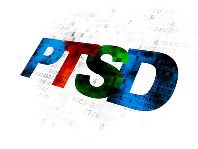 健康概念 Ptsd 上数字背景