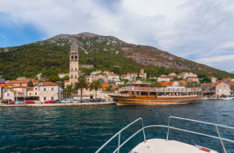 村庄 Perast Boka 海岸科托尔湾黑山