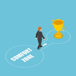 走出舒适圈图片-走出舒适圈素材-走出舒适圈插画-摄图新视界