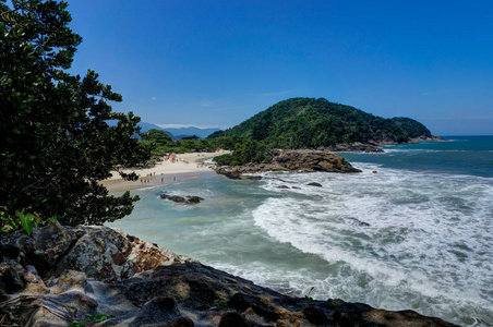 海滩pedra da praia do meo trindade paraty河畔janeiro bra