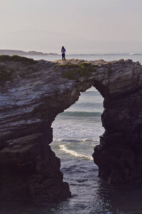 西班牙加利西亚 las catedrales 海滩