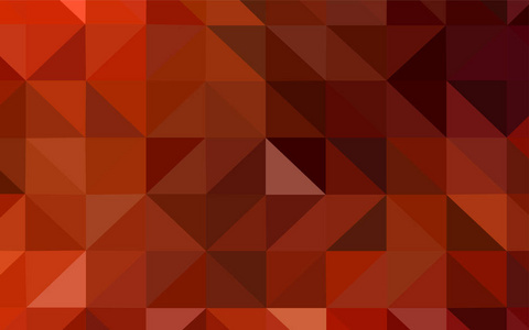 浅红色矢量闪亮三角形封面。带有三角形的抽象样式的彩色插图。设计的三角形图案