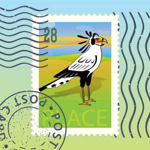邮票与鸟, 载体, 例证