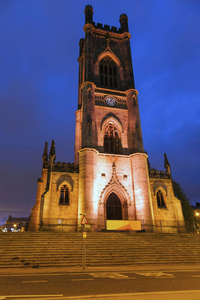 利物浦的圣卢克教堂。利物浦, 西北英格兰, 英国
