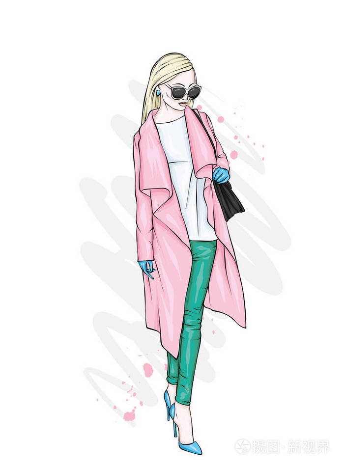 时尚和风格.矢量插图