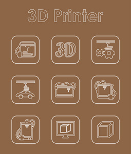 套三 d 打印机图标