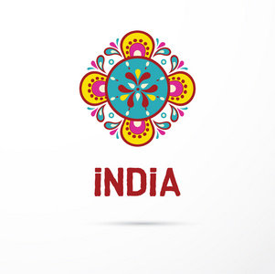 印度印度曼荼罗，东方模式图标
