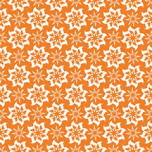 橙花饰品, 白色元素。纺织品和墙纸无缝图案