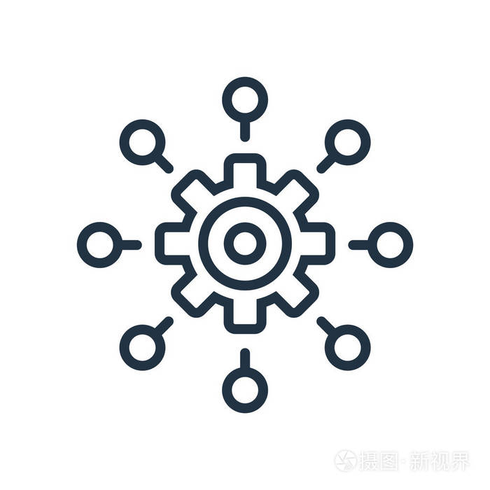 策略图标向量被隔离在白色背景上, 策略透明符号