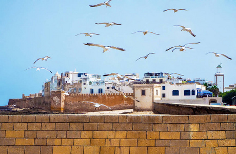 堡垒墙壁环绕老城市, 摩洛哥