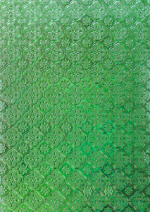绿色彩绘玻璃仿古纹理背景