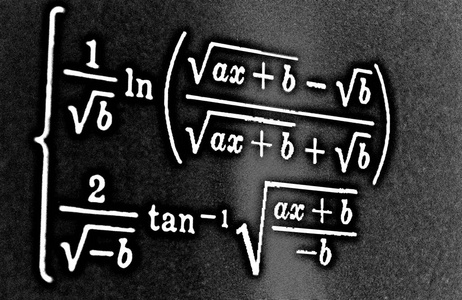 黑色背景 Hdr 上的大量数学公式