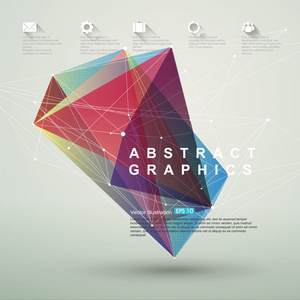 点 线 表面组成的抽象图形 图表 矢量图