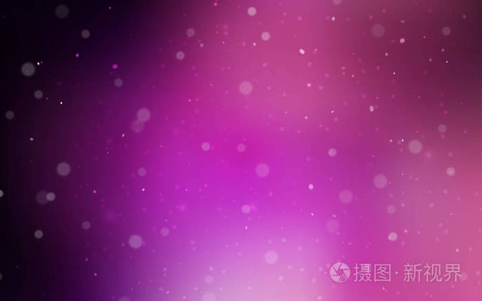 深紫色, 粉红色矢量纹理与彩色雪花.现代几何抽象例证与冰的水晶.