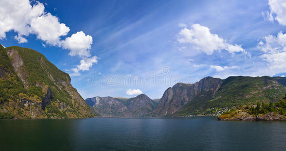 挪威索涅峡湾全景图