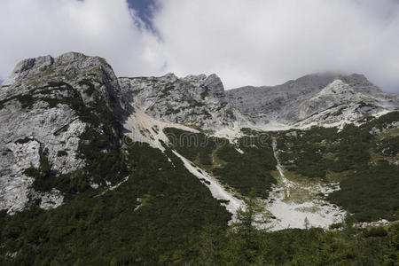 美丽的朱利安阿尔卑斯山风景