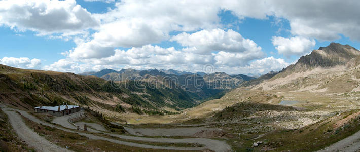 利古里亚阿尔卑斯山全景图