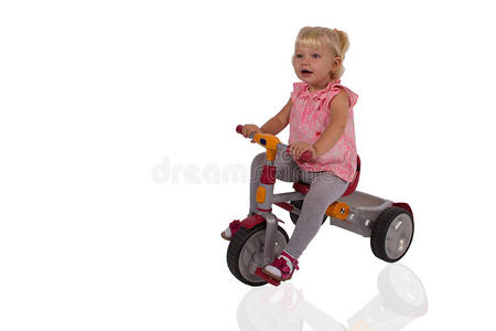 粉红色 幸福 孩子们 自行车 可爱的 活动 白种人 女儿