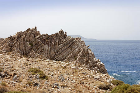 阿吉奥斯帕夫洛斯的岩石形成