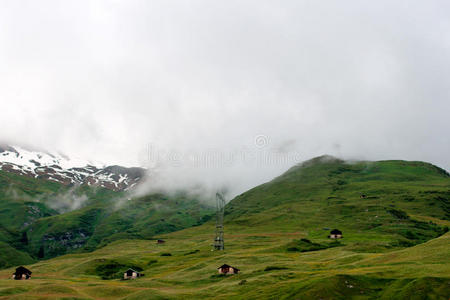 瑞士阿尔卑斯山的美景