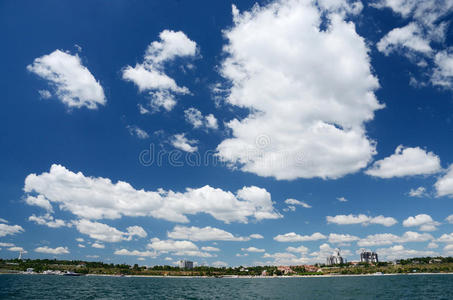 建筑 旅游业 海岸 领导 天空 地平线 敖德萨 海滨 旅行