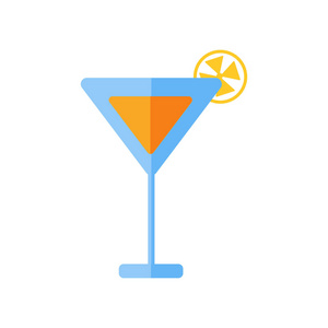 鸡尾酒图标矢量隔离白色背景为您的 web 和移动应用程序设计, 鸡尾酒徽标概念