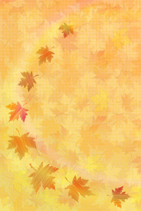 秋天落叶的背景。矢量插图