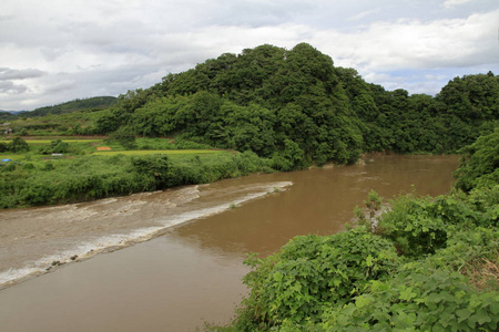 Mogami 河, 山形, 日本