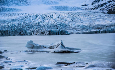 在 vatnajkull 冰川, austrand, 冰岛, 欧洲的 fjallsarlon 的风景